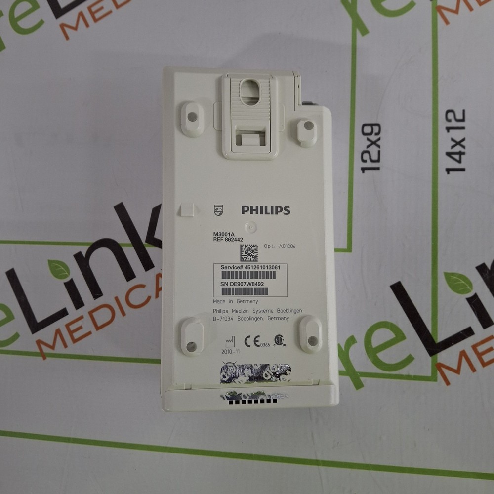 Philips M3001A-A01C06 Fast SpO2, NIBP, ECG, Temp, IBP MMS Module