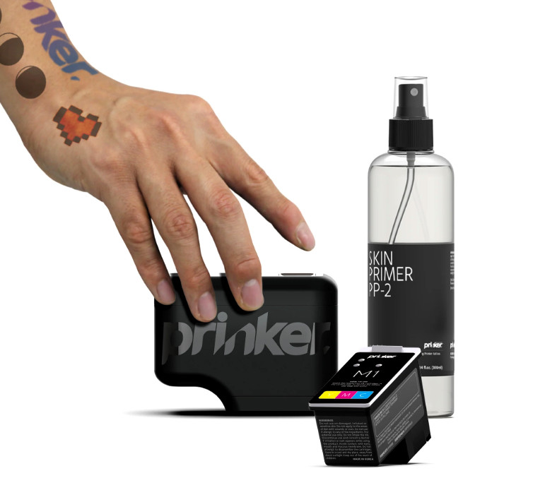 Prinker M Color Custom Temporary Tattoo 3-D Device Printer New Sealed FREE SHIP