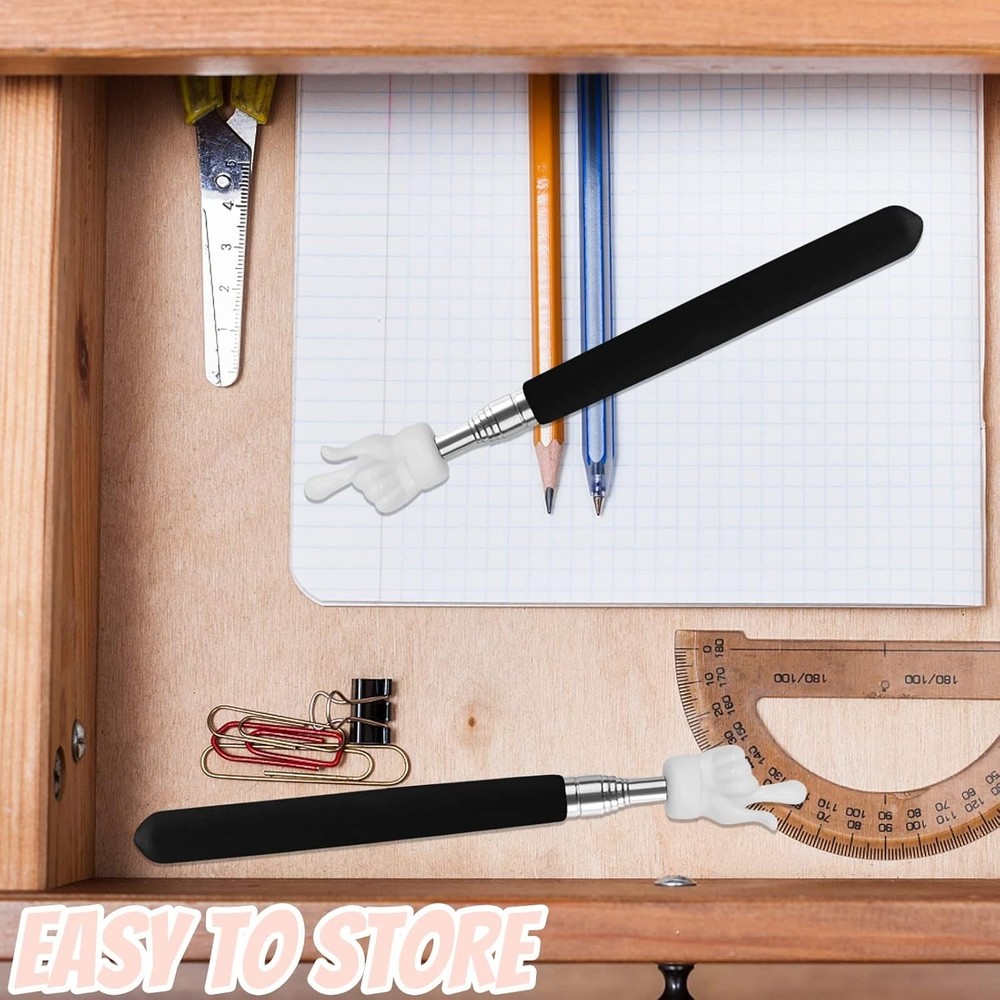 Fun Finger-Shaped Teacher Pointer Set - Adjustable & Portable Classroom Tools