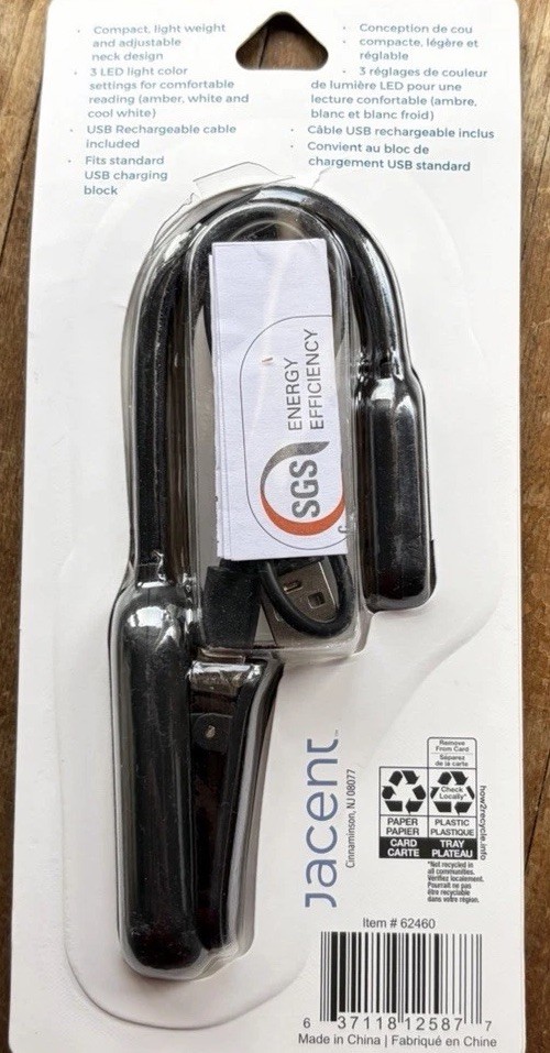 Key&castle clip-on book reading light