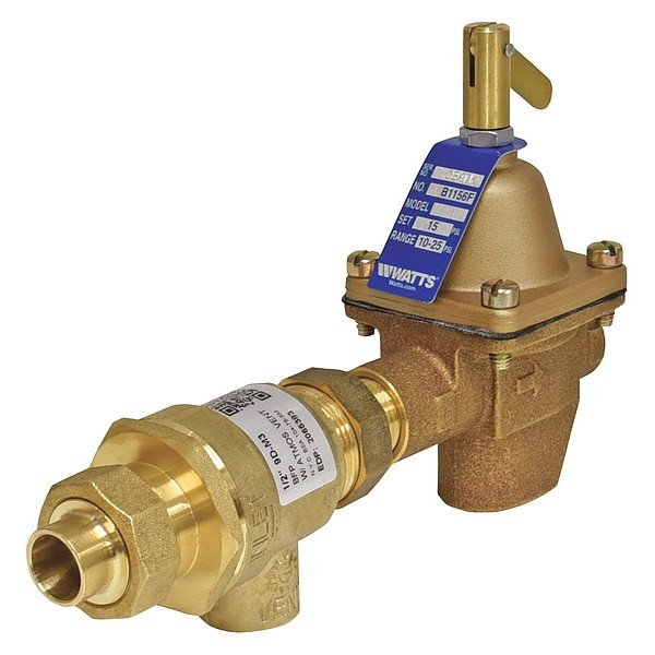 Watts B911-M3 Comb Fill Valve/Backflow Preventor, 1/2In