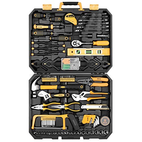 228 Piece Socket Wrench Auto Repair Tool Combination Package Mixed Tool Yellow