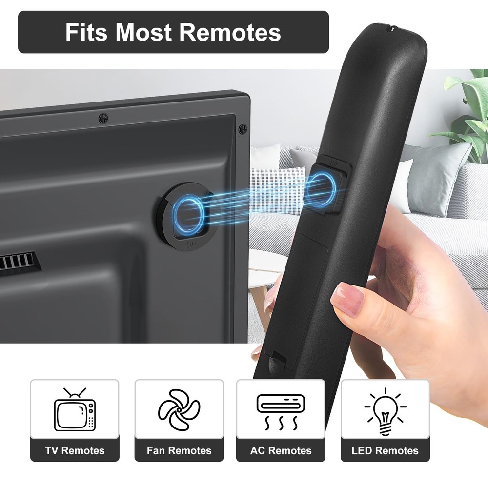 Magnetic Remote Control Holder Wall Mount, 4 Pack TV Remote Control Holder fo...