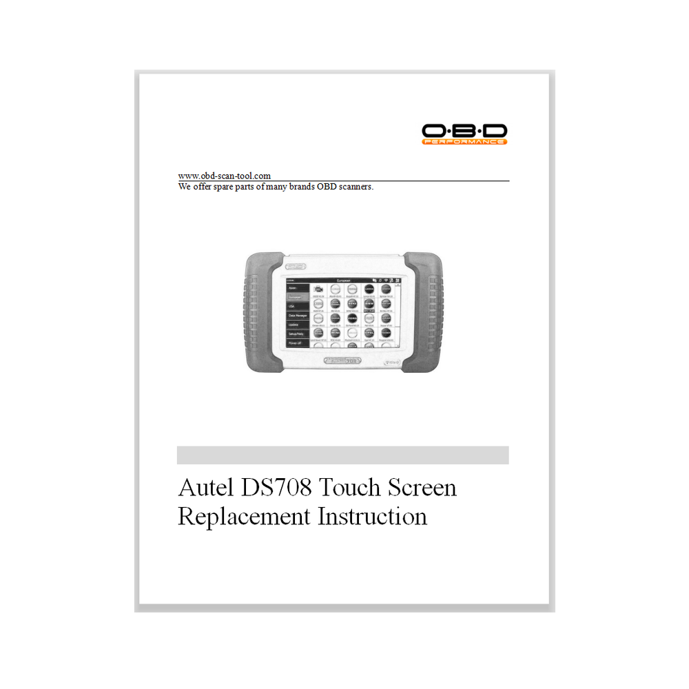 LCD Touch Screen Digitizer Replacement for Autel MaxiDAS DS708 Scan Tool