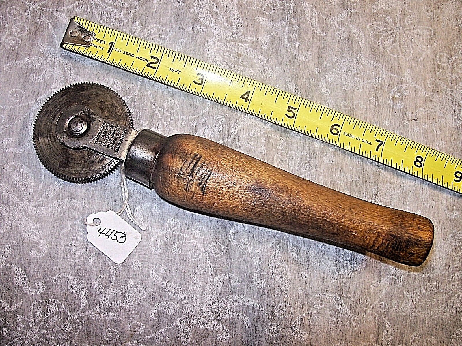 Leather Marking Tool, Early "The Hoggson & Pettis Mfg. Co." Ball Bearing Roller