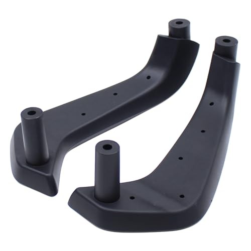 2 Pieces Black Interior Driver and Passenger Side Door Pull Handle Manual