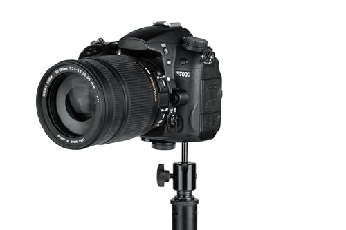 Gator Frameworks Camera Mount Mic Stand Adapter with Ball-and-Socket Black