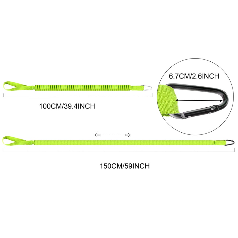 Kayak Paddle Leash for Canoe Paddle Tether Non-Slip Strap Adjustable Attachment