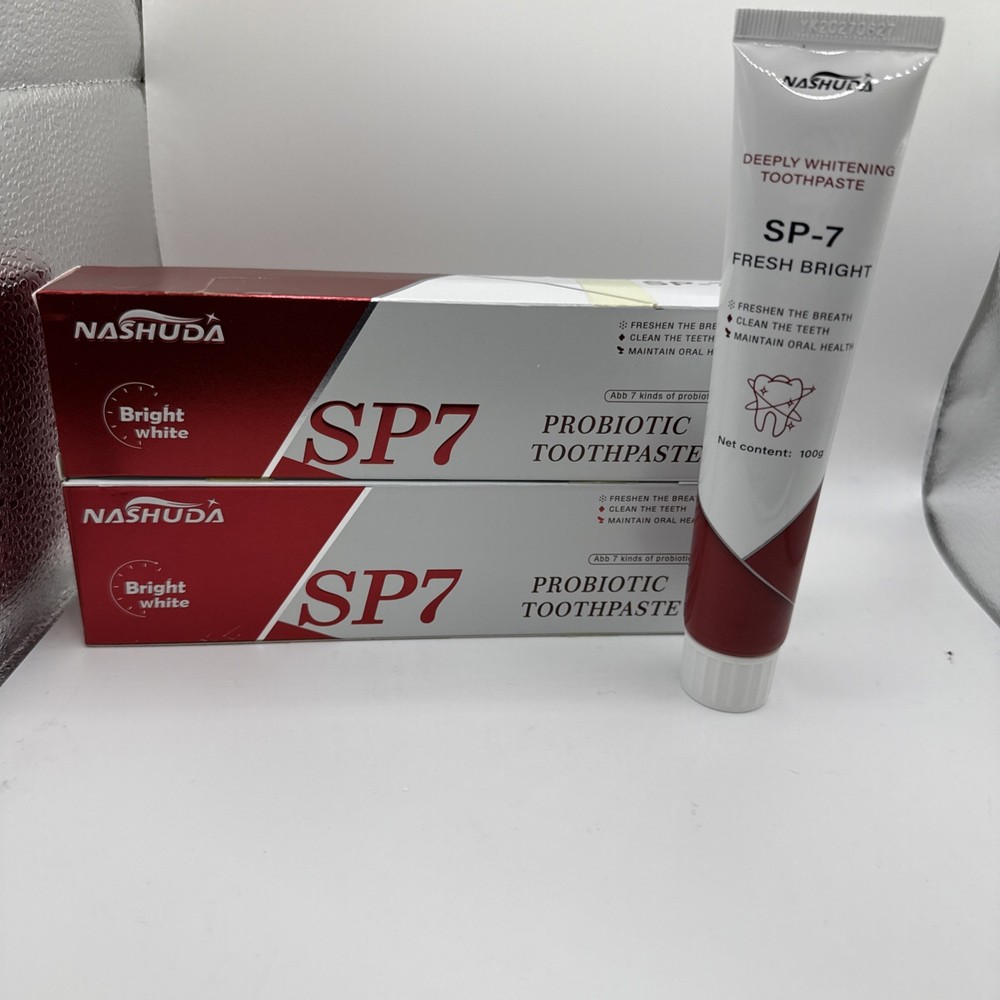 2X Nashuda SP7 Probiotic Toothpaste- New! Great Price!