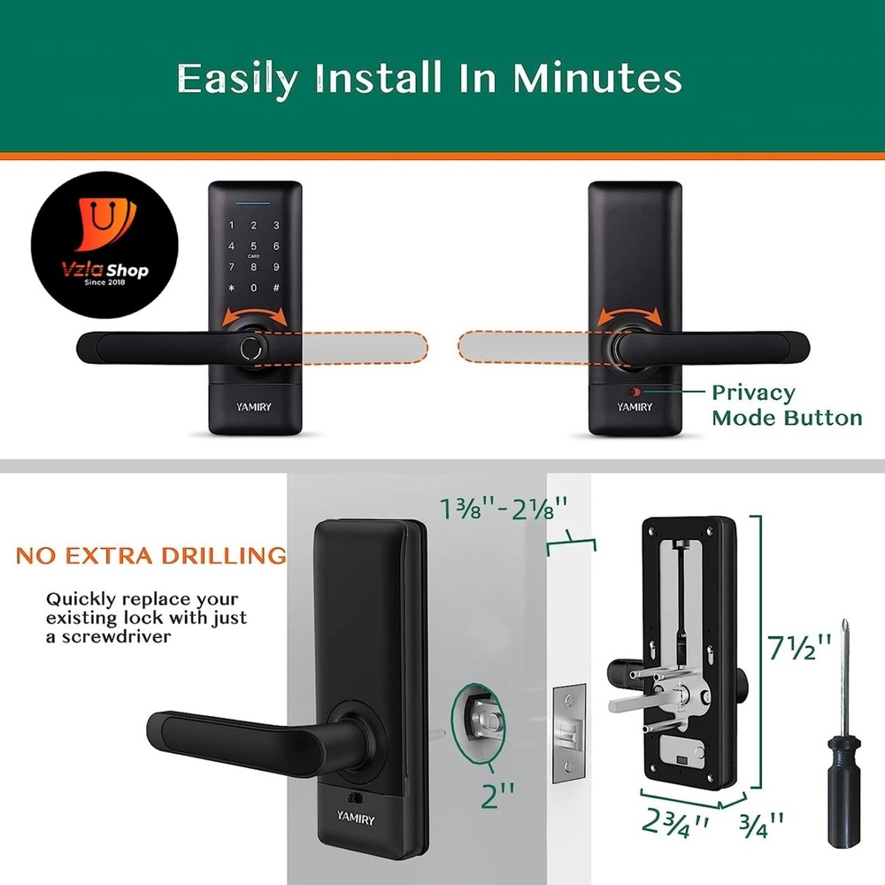 Keypad Smart Door Lock with Handle