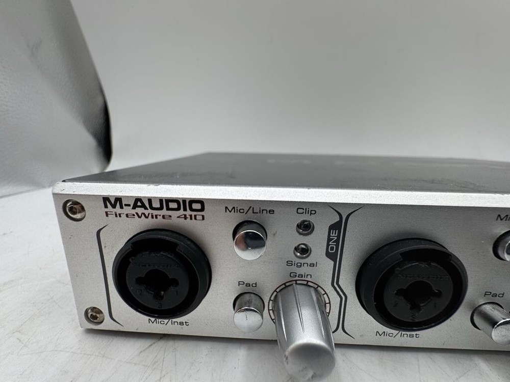 M-Audio FireWire 410 Microphone Receiver MIDI Audio Interface UNTETSED READ