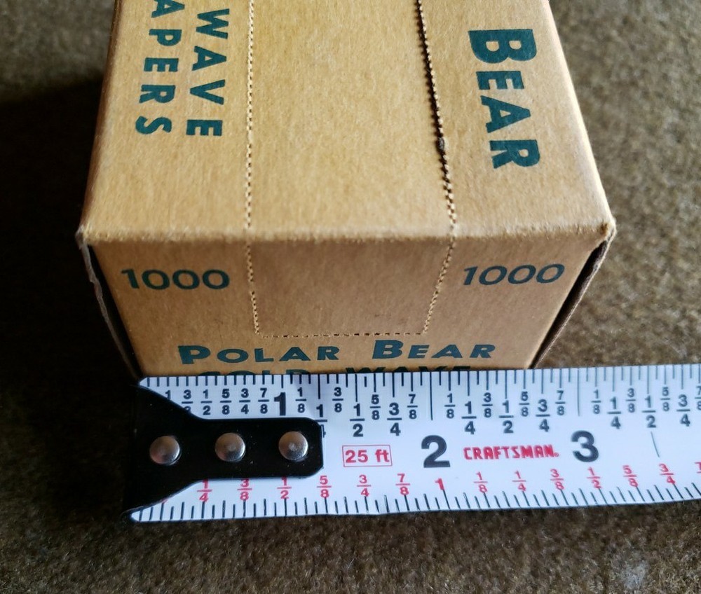 NOS WWII Era Polar Bear Cold Wave End Papers Box - Full 1000 WAC WASP WAAC WAVE