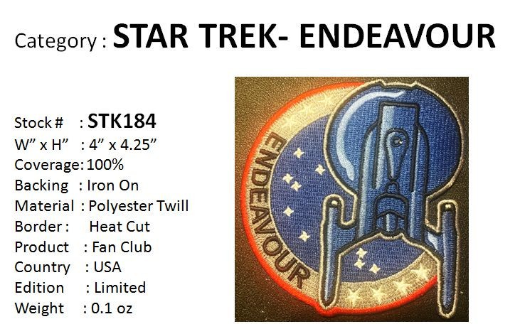 STAR TREK ENDEAVOUR  PATCH - STK184