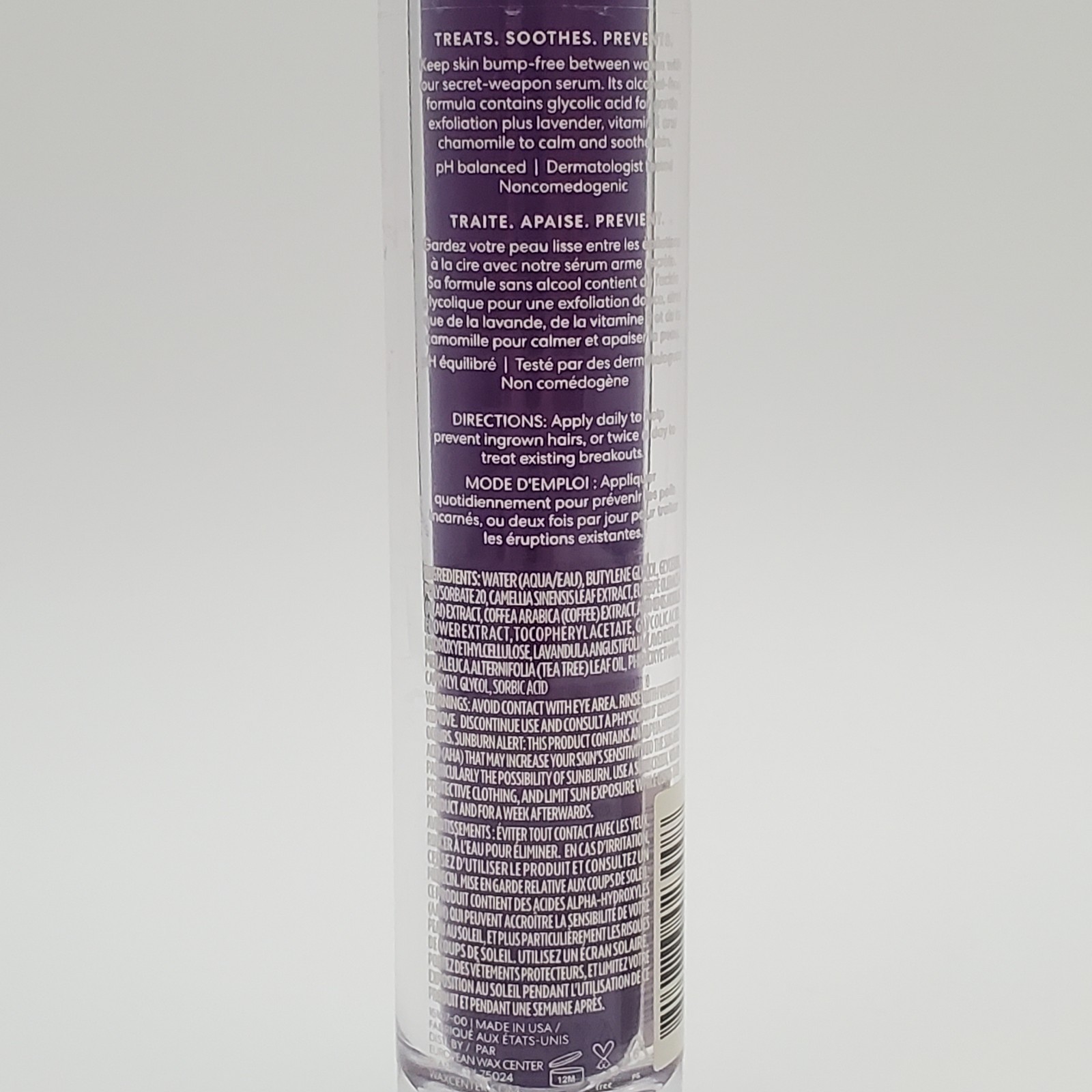 EWC Serum Ingrown Hair Treatment 1.7oz Glycolic Lavender Oil European Wax Center