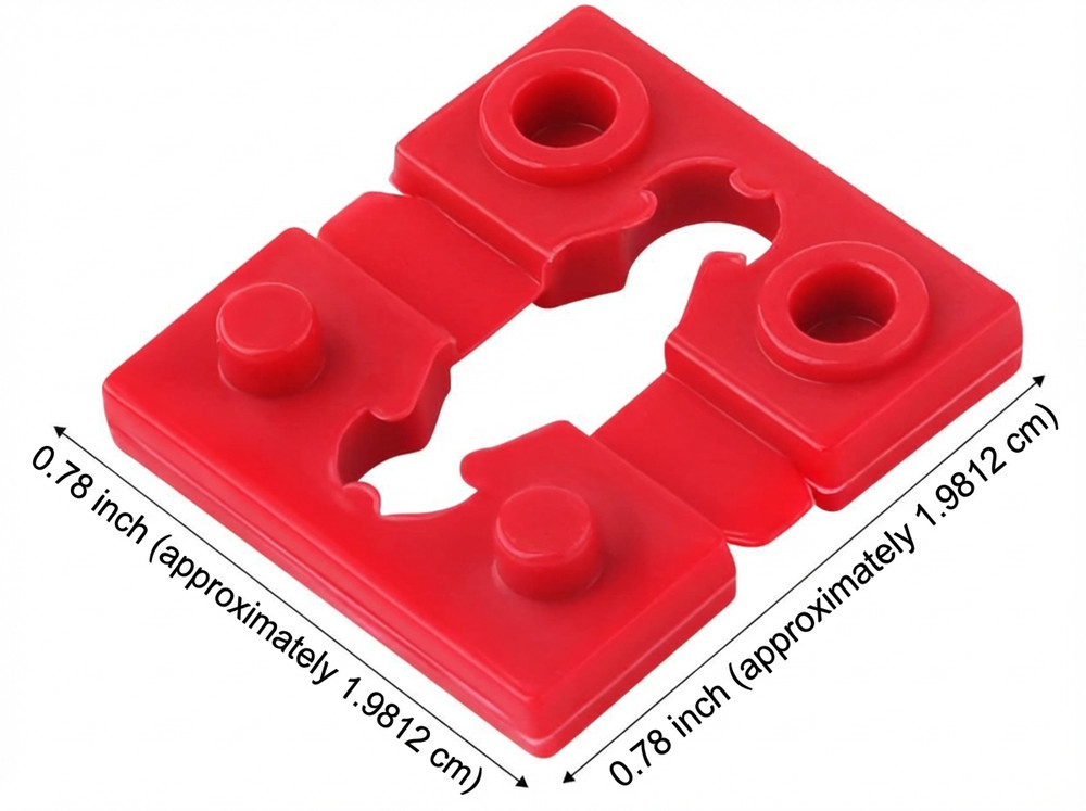 Red Outlet Spacers for Electrical Box Fix Loose Plugs 48pcs Stackable