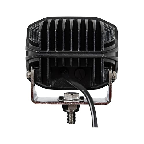 4 Inch Wide LED Flood Light with Strobe - Square Lens