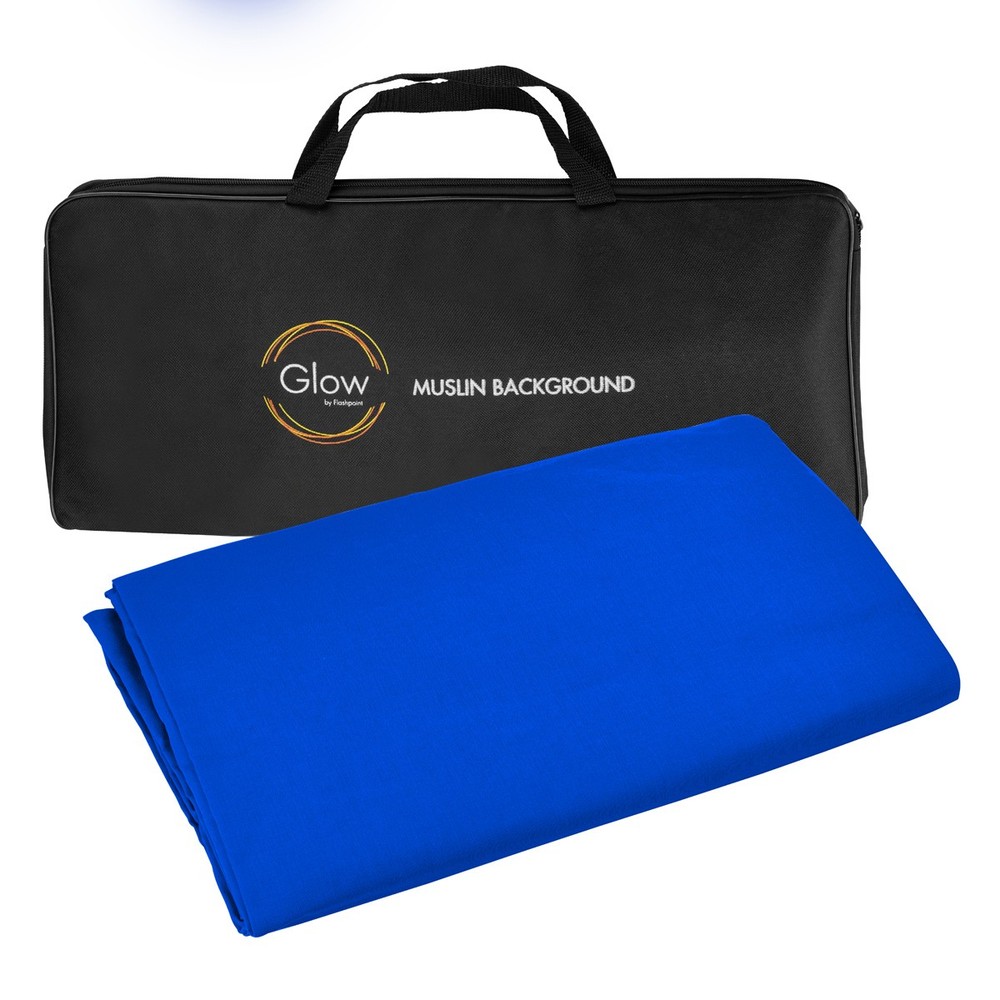 Glow Glow Muslin Backdrop - 6 x 9' (Blue)