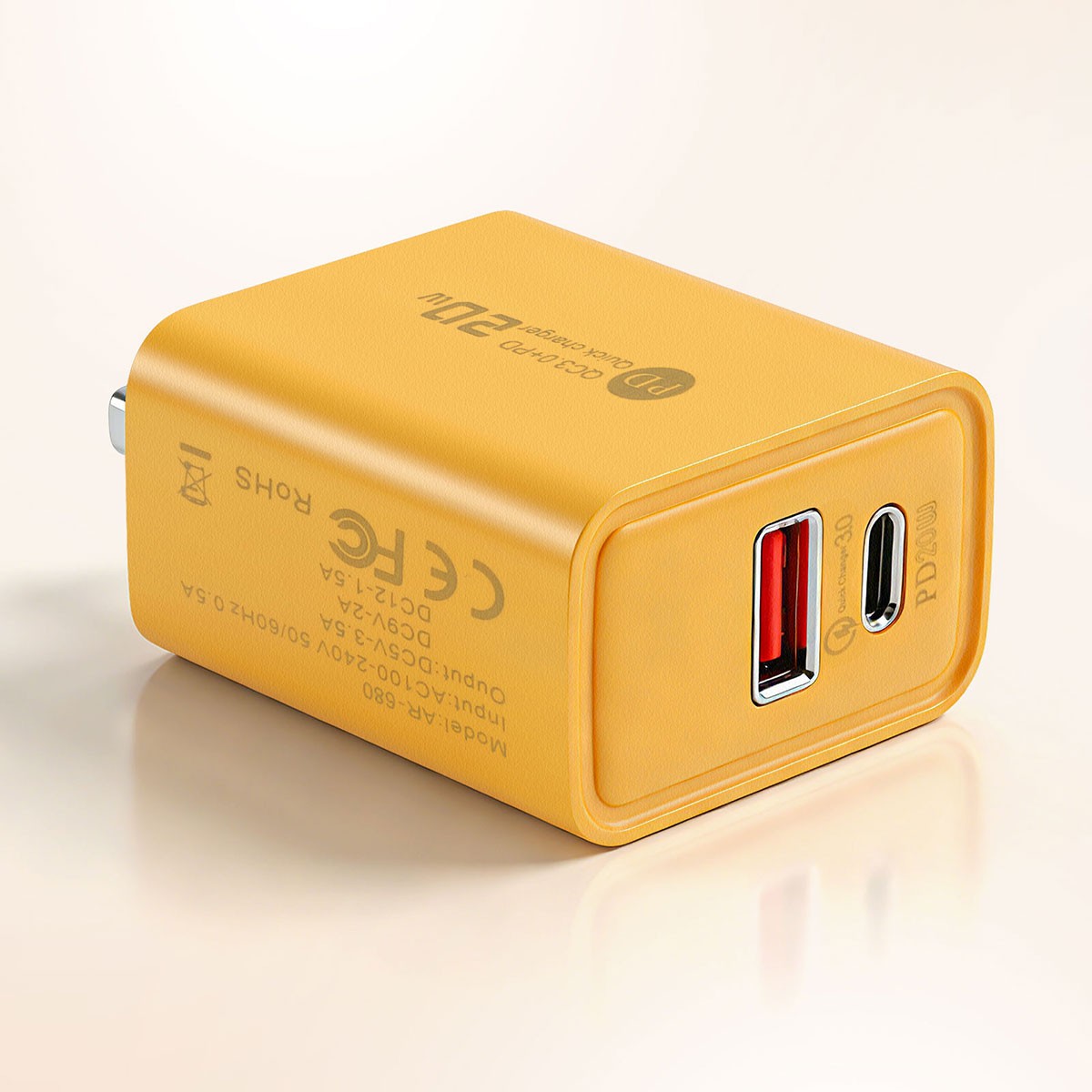 20W Fast Charger Block USB+Type C Wall Power Adapter For iPhone 16e 15 14 13