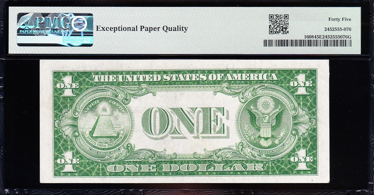 Amazing Crisp HIGH GRADE 1935 A $1 Silver Certificate! PMG 45 EPQ! FREE SHIPPING