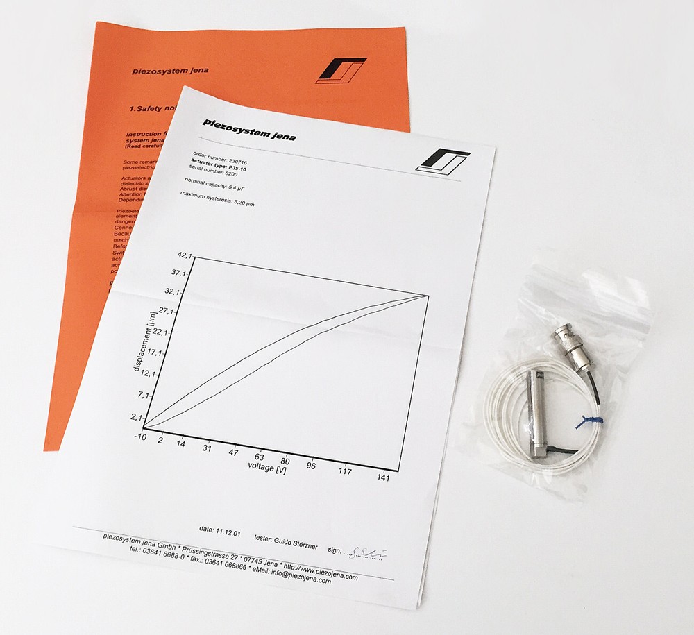 NEW * PIEZOSYSTEM JENA P35-10MP 41μm Travel Precision Stack Piezo Actuator