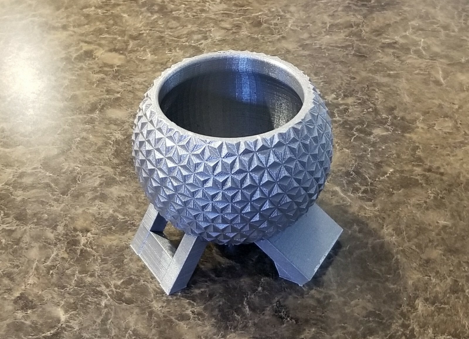 Disney World Epcot Spaceship Earth Inspired Planter - Garden Disney Decor Size B