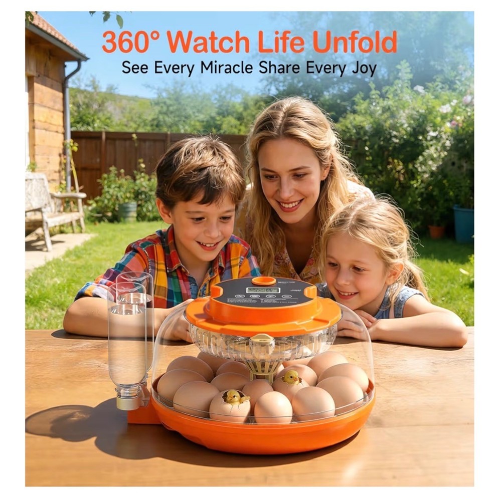 18 Egg Incubators For Hatching Eggs Auto Egg Turning & Humidity Control