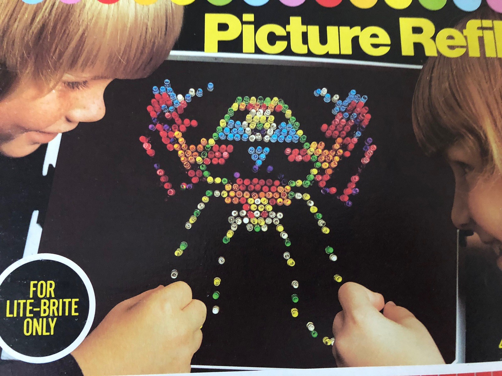 VTG 1985 NEW TRANSFORMERS LITE BRITE COMPLETE UNPUNCHED PICTURE REFILL PACK HTF