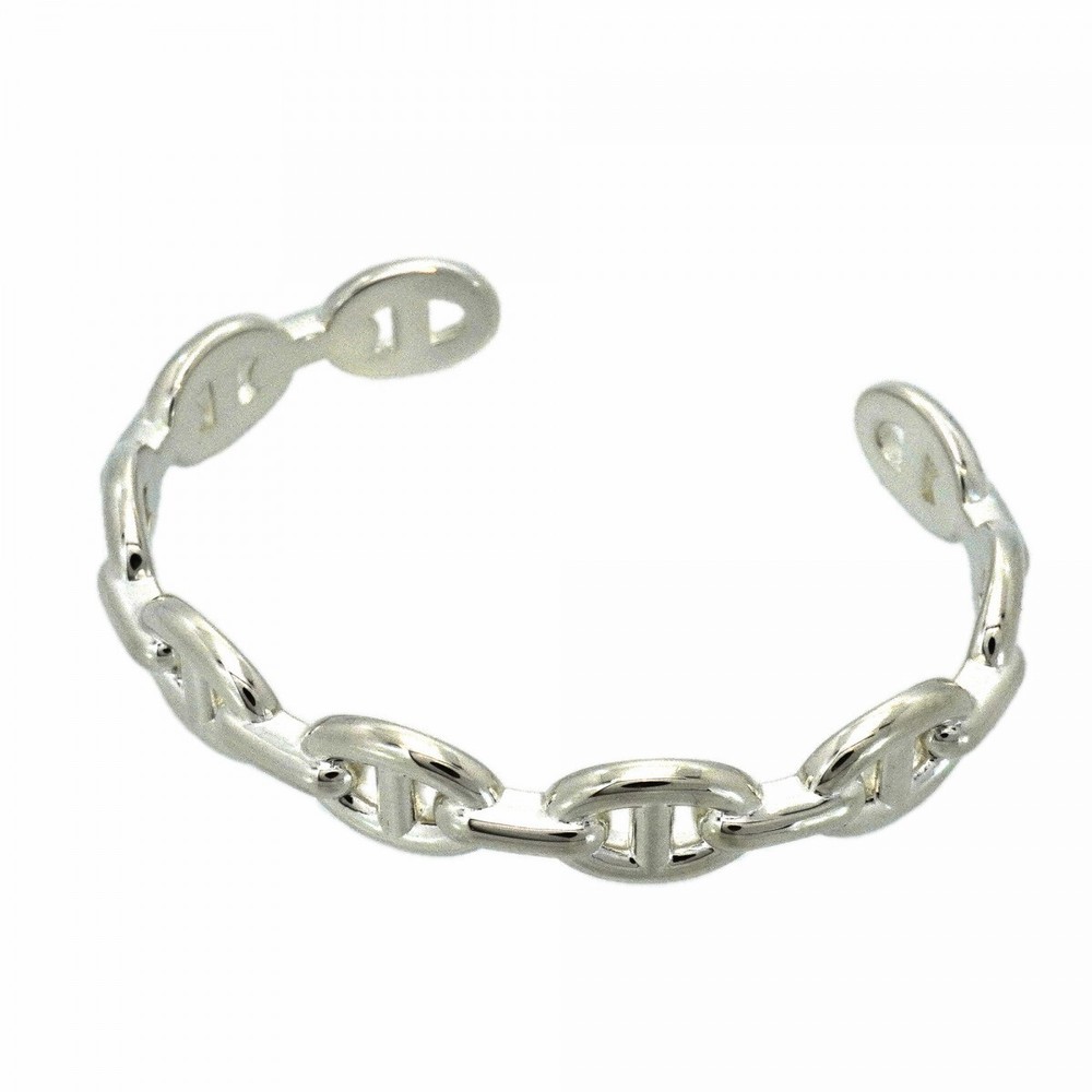 Hermes Bangle Chaine d'Ancre Enchainee Silver 925 882826