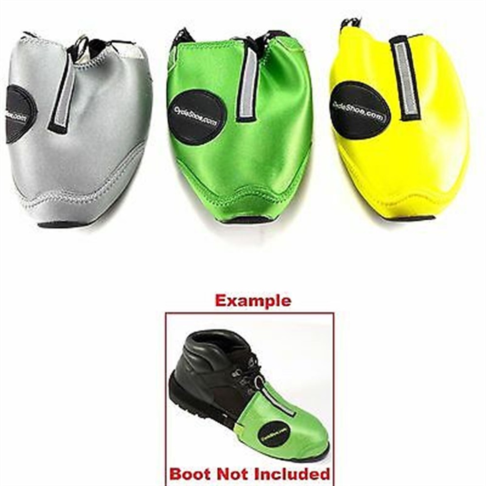 Cycle Shoe Toe Protector Cover Lime Green W-201LIME