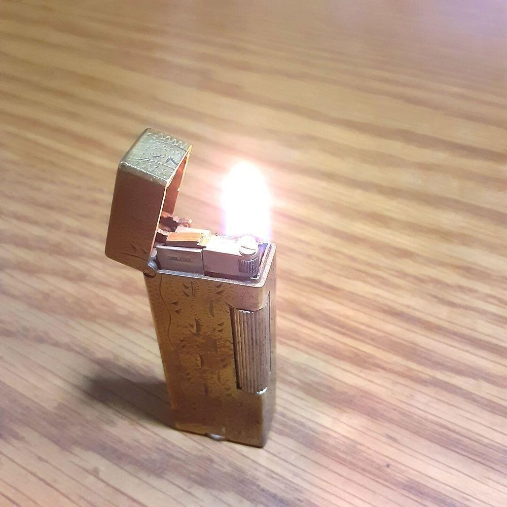 Working Oil Lighter gold Brass without Box