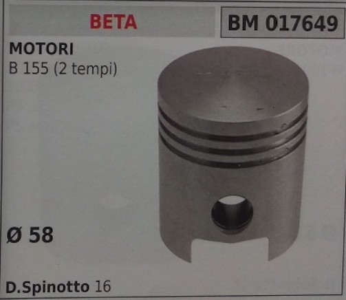 Complete Piston Engine BETA B 155 2T D.58
