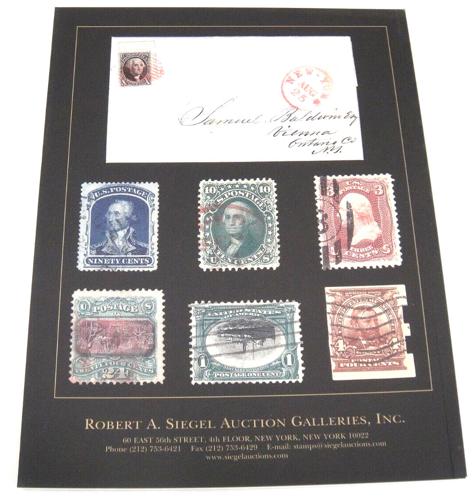 Siegel Auction Catalog Superb Used US Stamps Dr Edward Dauer Collection 2008