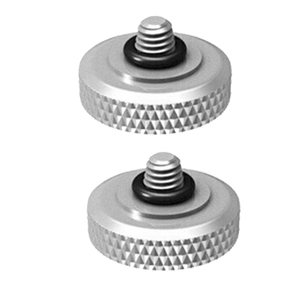 2PCS Brass Concave Shutter Release Button Rubber Ring for Fujifilm Leica Nikon