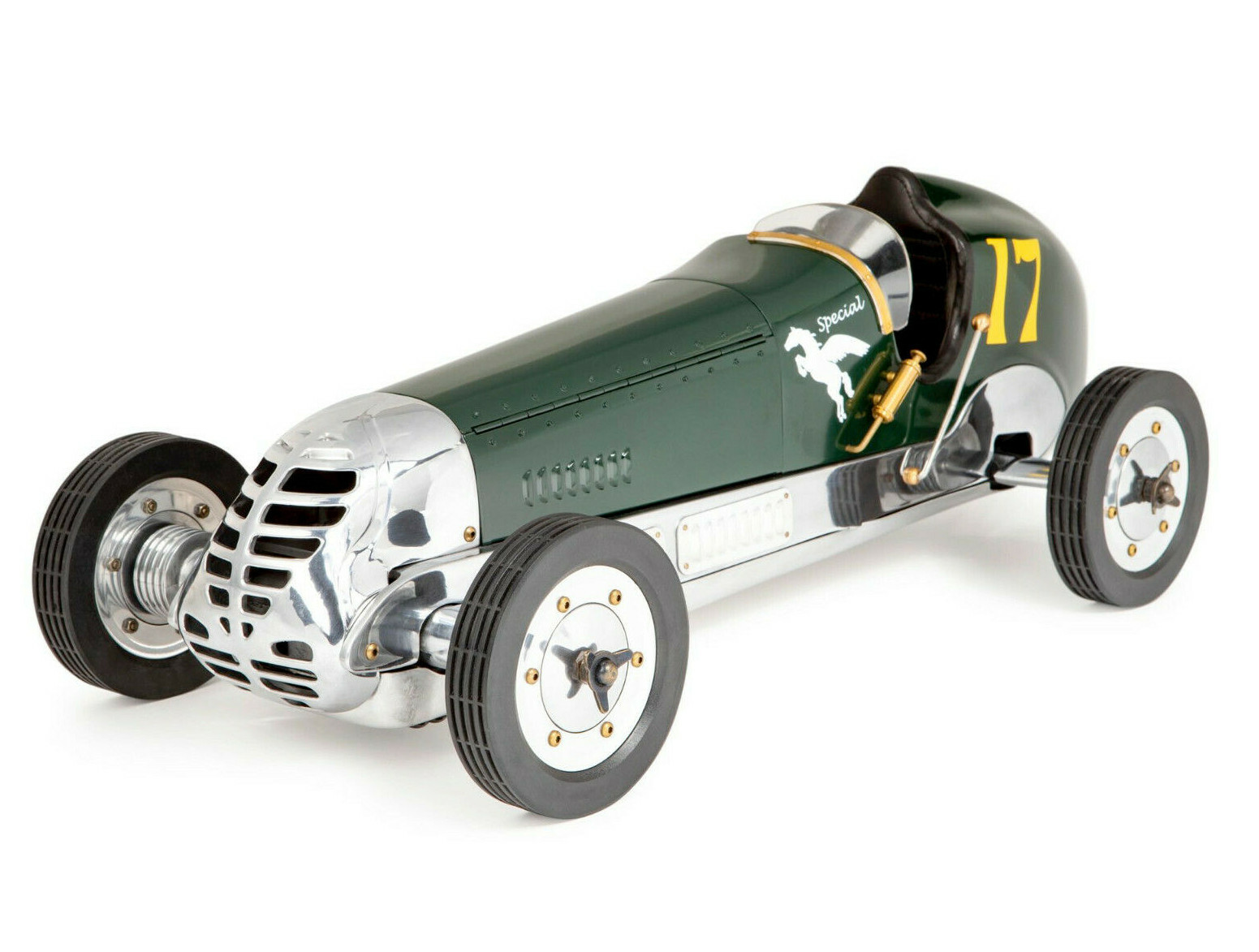 Green BB Korn Indianapolis 1930s Tether Car Model 22" Racing Spindizzy New