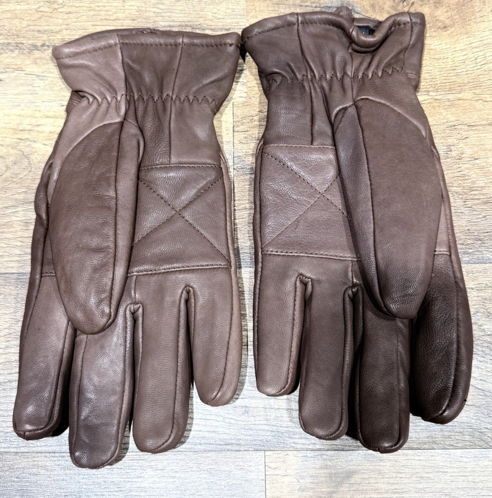 Thinsulate Insulation Soft Brown Leather Glows SZ L 40 Gram