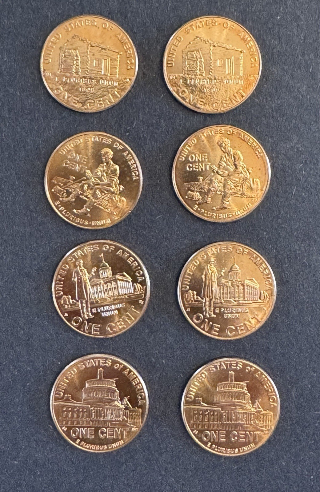 Complete Set Lincoln Bicentennial 2009 Cent Pennies from Mint Rolls P & D Mint