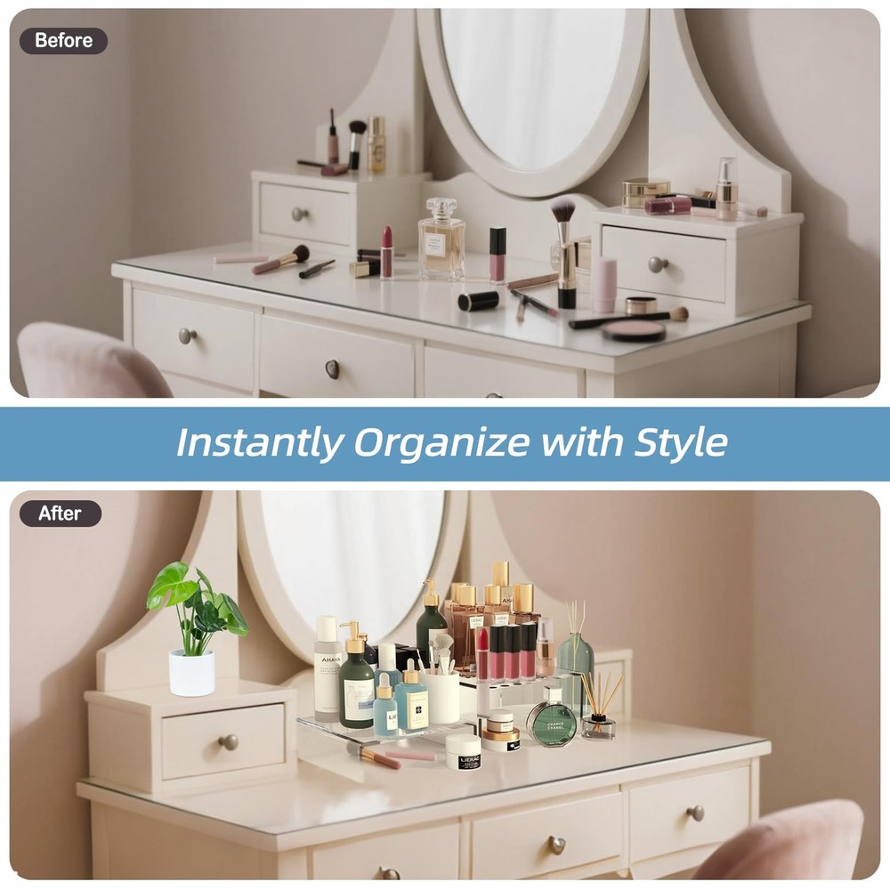 6PCS Acrylic Display Risers, 12'' Large Acrylic Risers Display Stands,Tiered ...