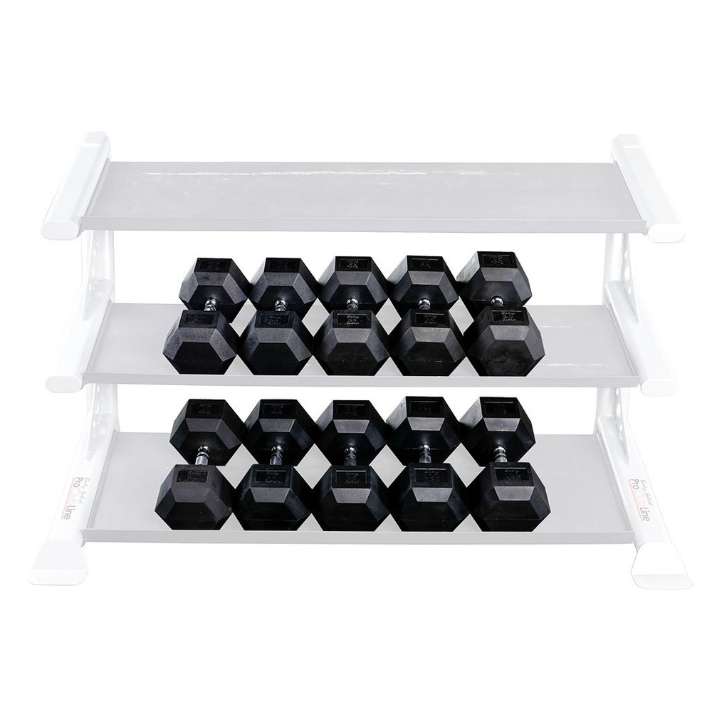 Body-Solid Rubber Coat Hex Dumbbell Sets