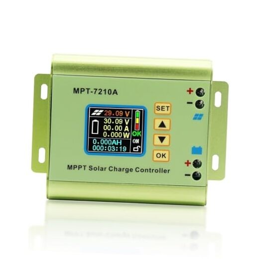 10A Solar Charge Controller Battery Solar Panel MPPT with LCD Display for