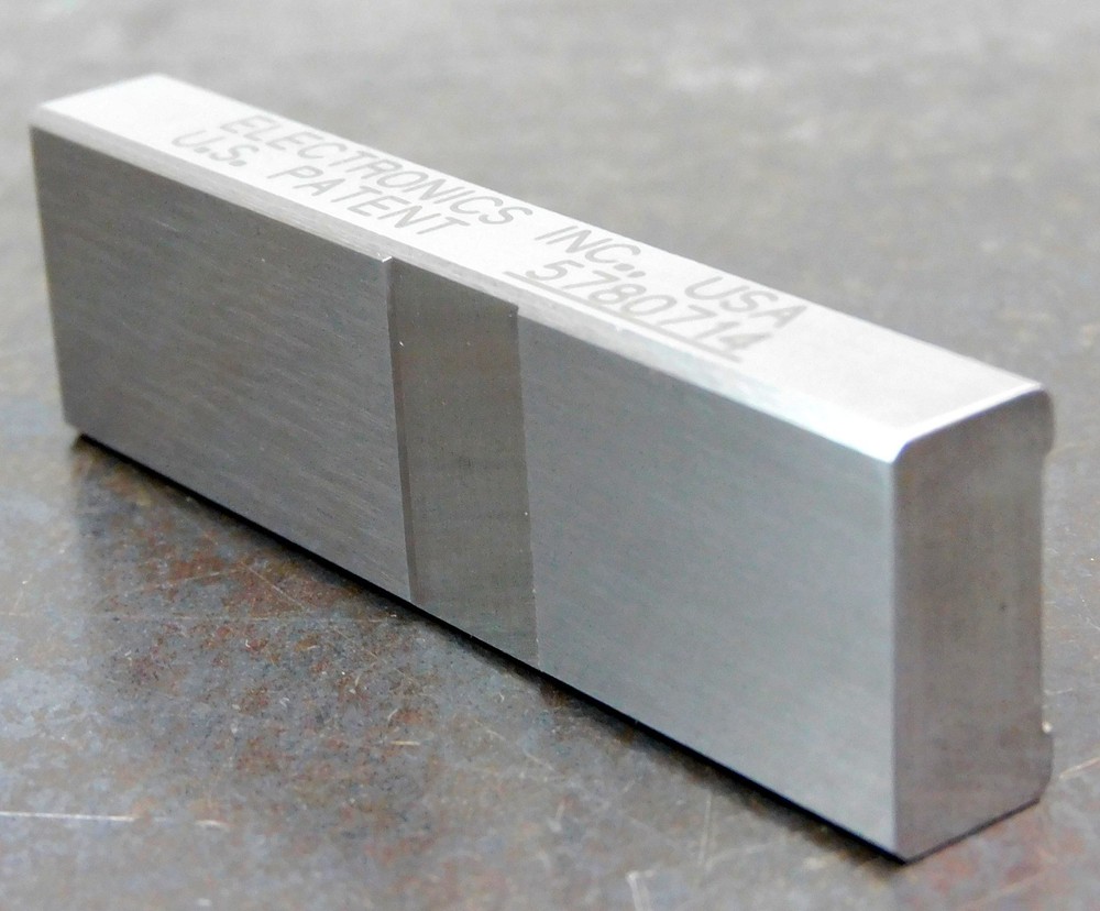 Electronics INC. 972010 Calibration Step Block for Almen Strips .010" 5780714