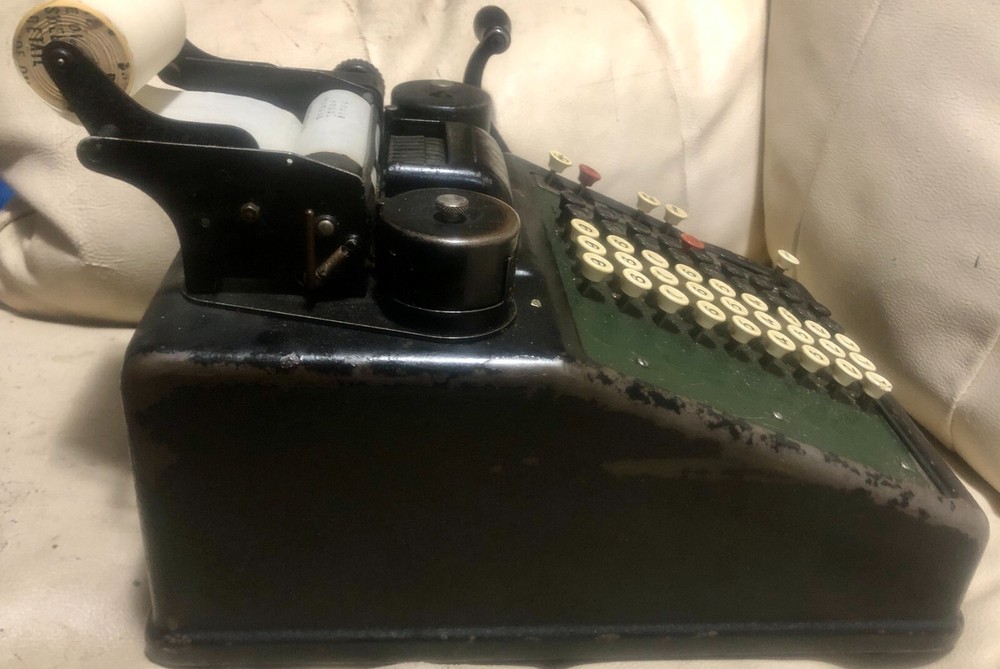 Antique Burroughs 1930's Portable Adding Machine- Working!