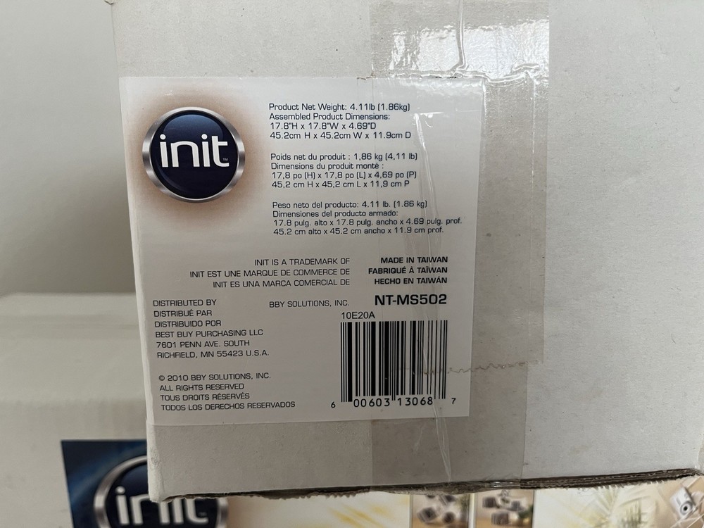 CD Wall Rack Clear CD Storage For Wall Or Desk | Init NT-MS502