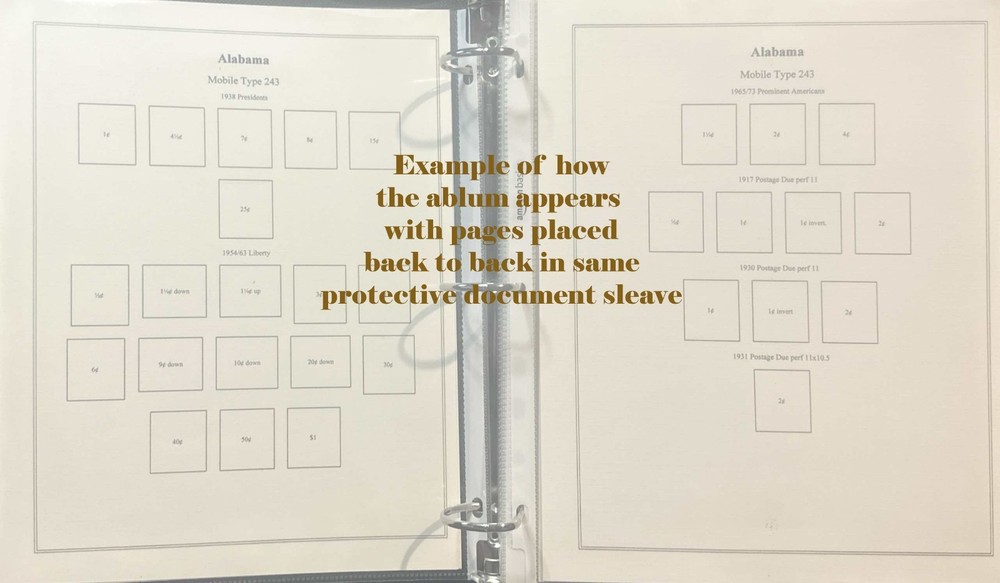 New York DLE Precancel Double Line Electro 56 Pages in Sheet Protectors