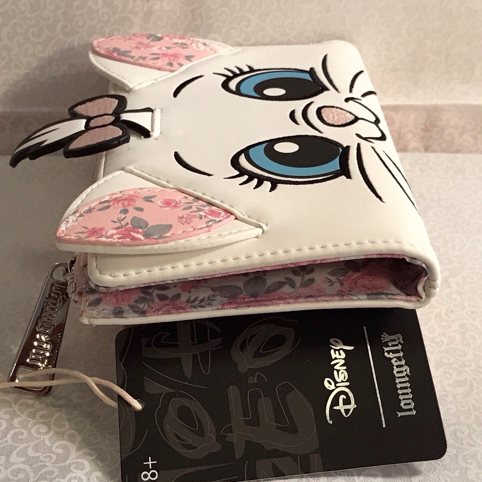 Disney Loungefly Aristocats Marie snap wallet with zip coin purse RARE HTF W/TAG