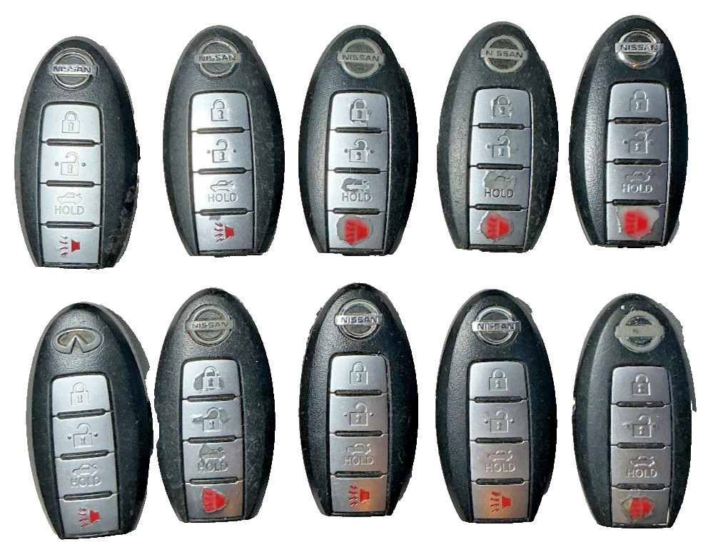 Lot 10 Nissan OEM Keyless Entry Remote Key Fob KR55WK48903, 5WK49670 ID 46 Chip