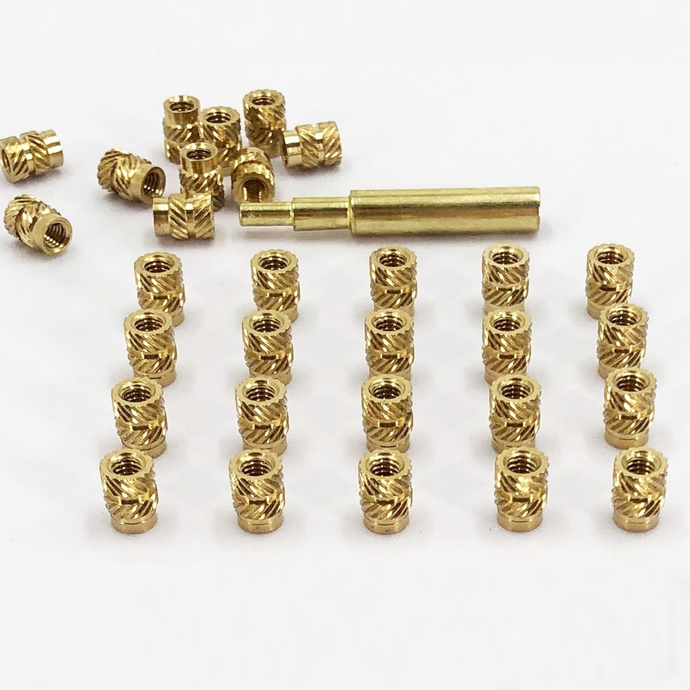 M2.5 M3 M4 Brass Threaded Inserts Bolt Set with Bolt for 3D Printed Plastic Part