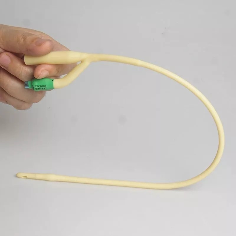 Medical Disposable 2 Way Silicone Urinary Catheter For 12/14/16/18/20/22/24Fr