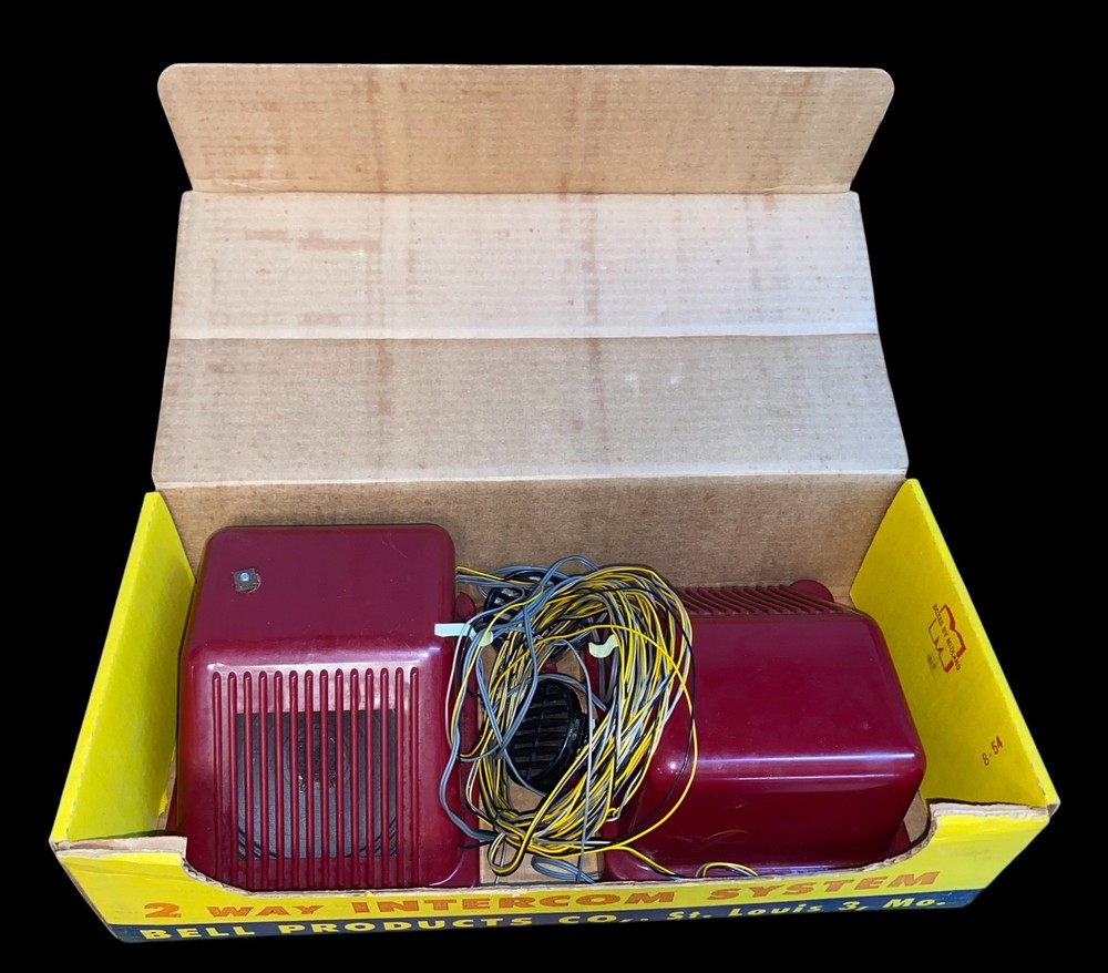 Bel-Com Vintage Intercom System 2 way Communication With Box