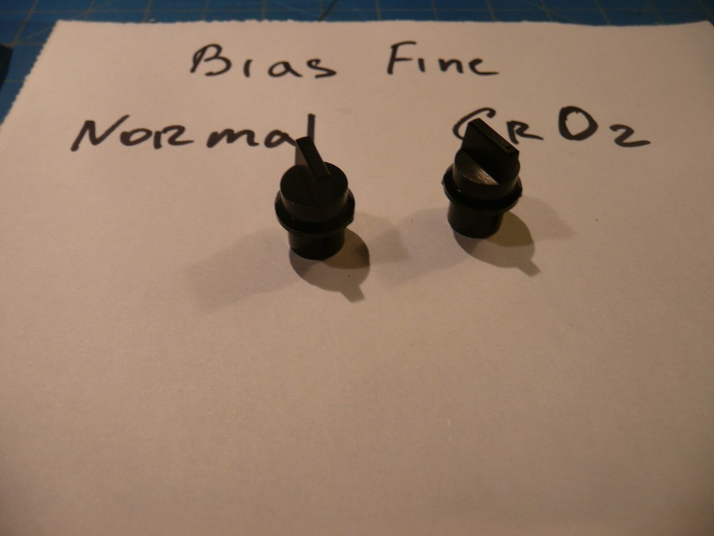 Aiwa AD-WX777 Cassette Deck Replacement Bias Fine Normal CrO2 Control Knobs