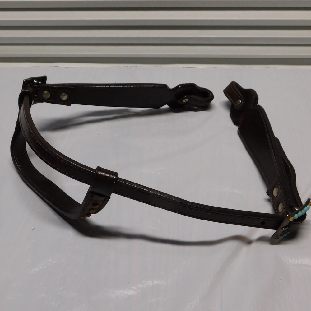 TURQUOISE AND BROWBAND HEADSTALL